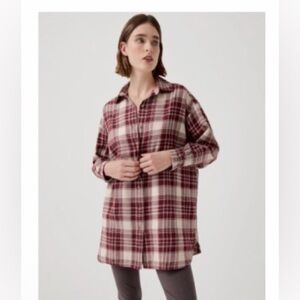 Pact Oversized Flannel Shirt
